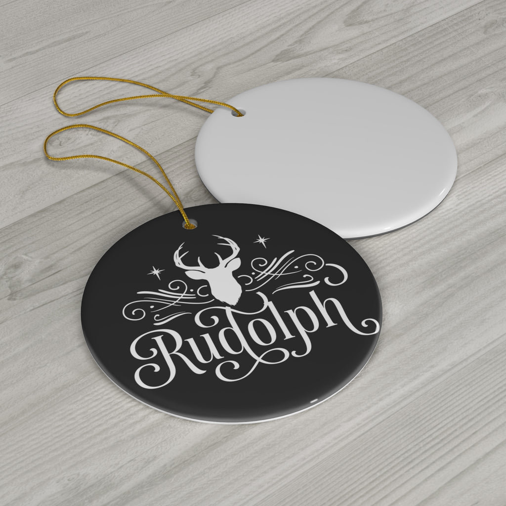 Rudolph Reindeer Ceramic Ornament     Item #5203541 - Buckshot's Bargain Barn