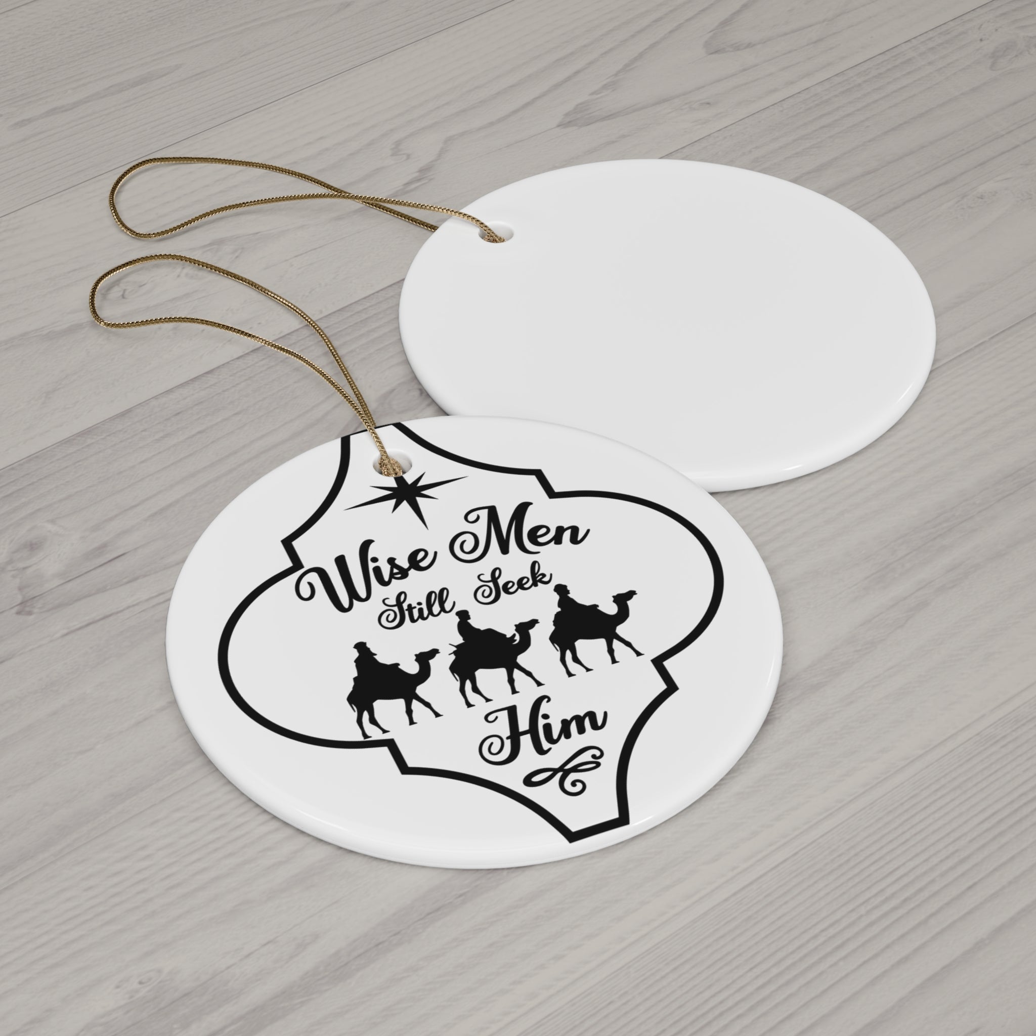 Nativity Ceramic Disc Ornament     Item #8566477