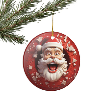 Funny Santa Christmas Ornament     Item #734743