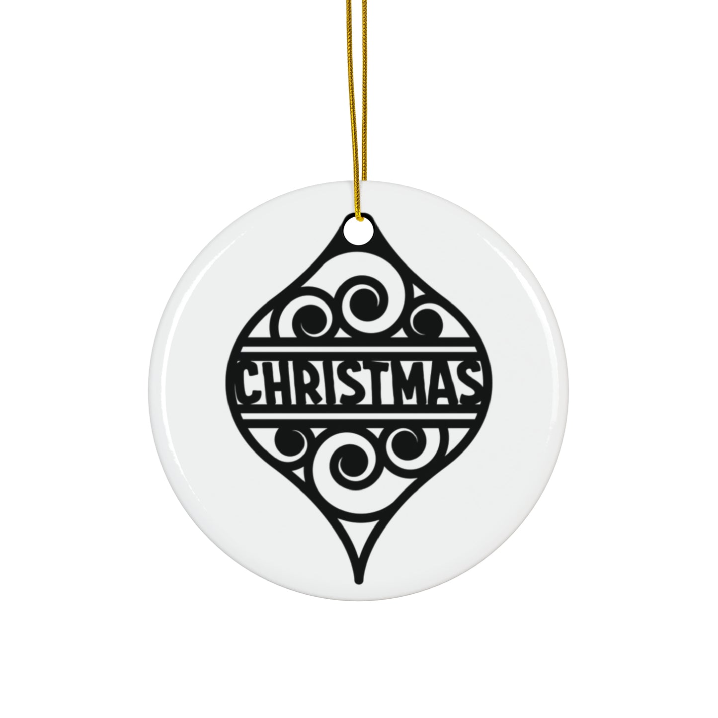 Christmas Ceramic Disc Ornament     Item #7035305