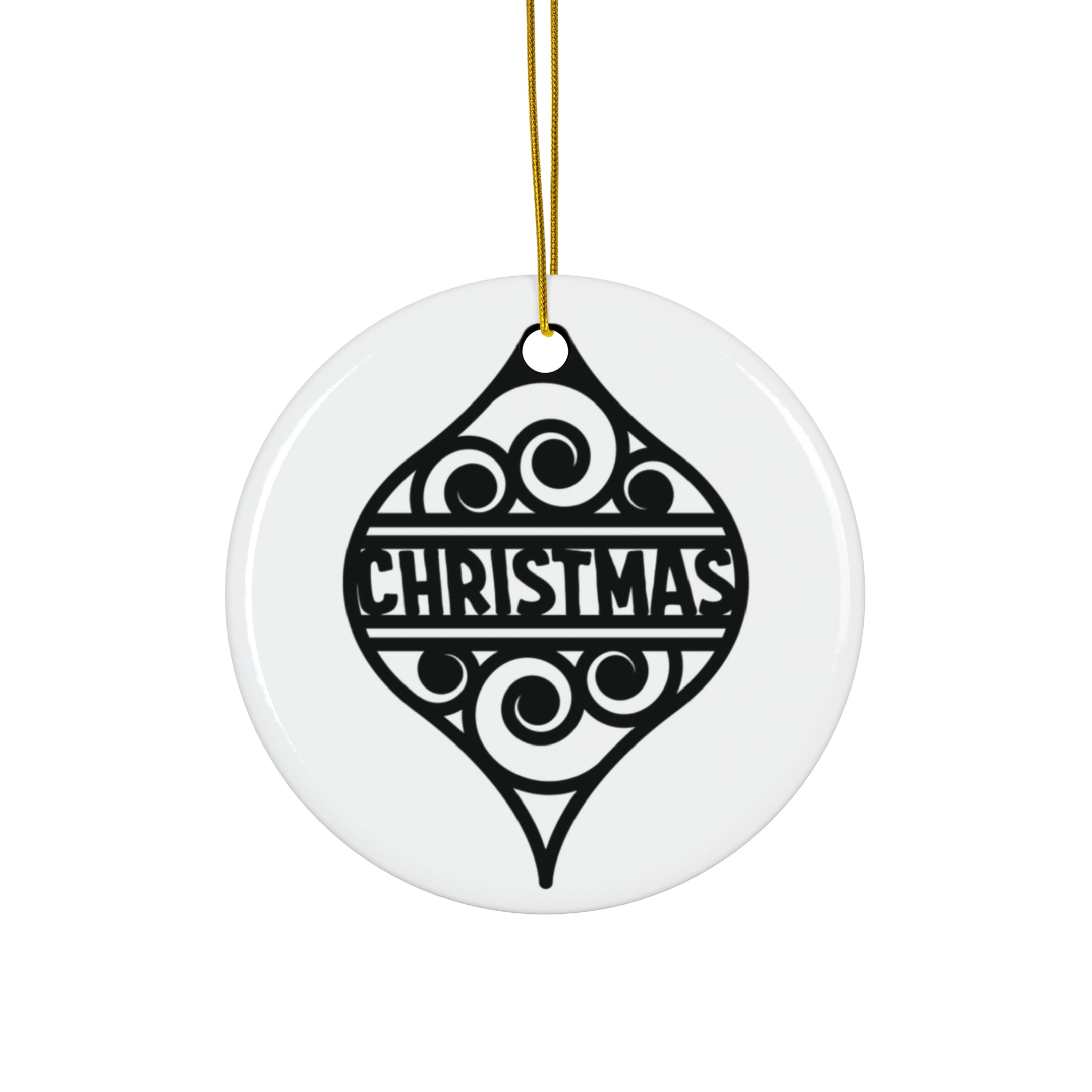 Christmas Ceramic Disc Ornament     Item #7035305
