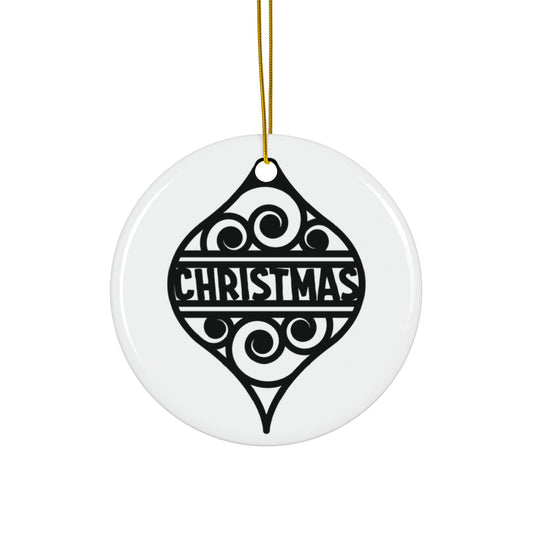 Christmas Ceramic Disc Ornament     Item #7035305