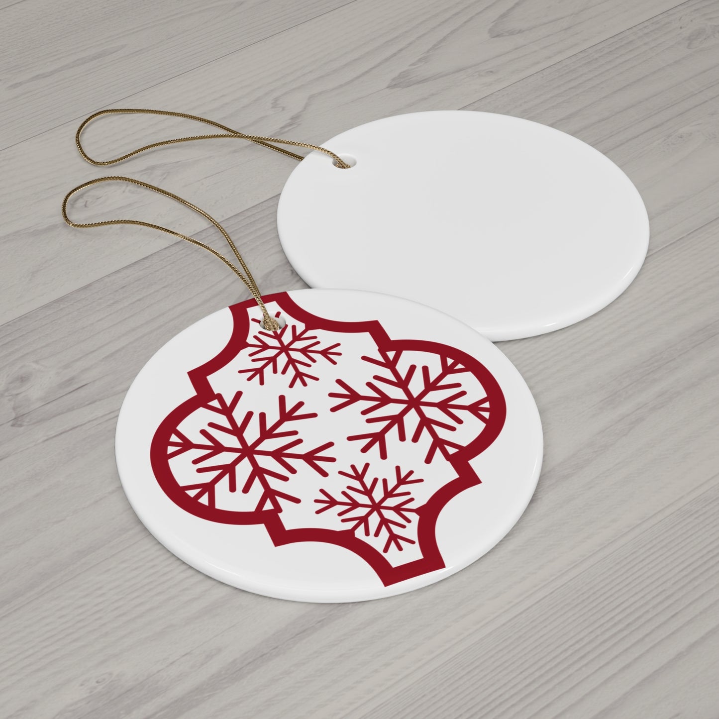 Arabesque Ceramic Disc Ornament     Item #6352145