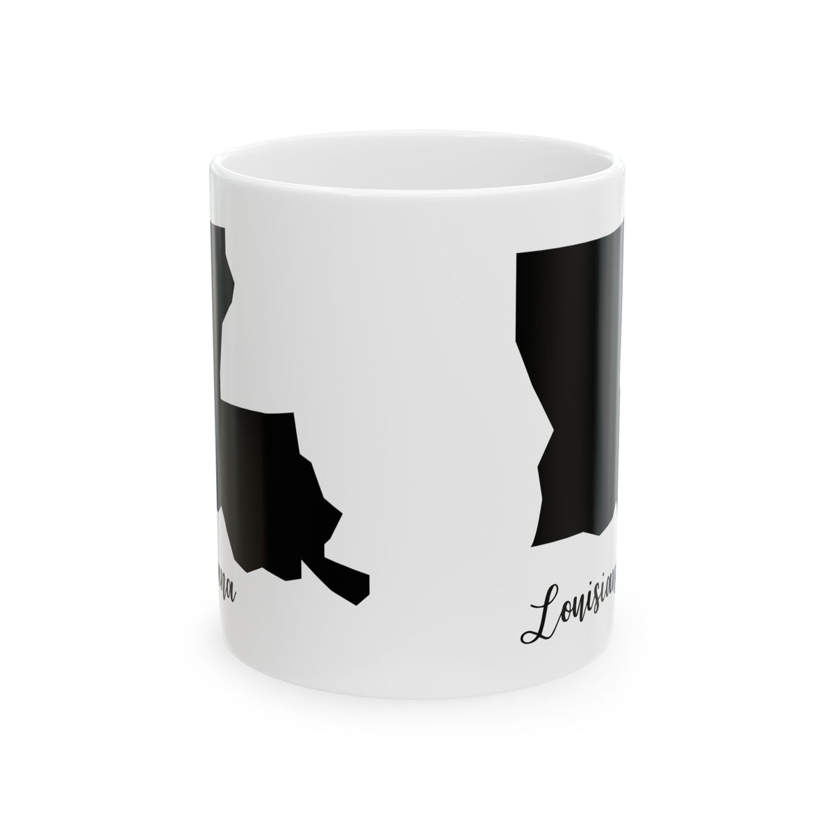 Louisana State Silhouette Ceramic Mug – 11oz    Item #64354