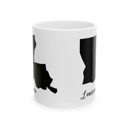 Louisana State Silhouette Ceramic Mug – 11oz    Item #64354