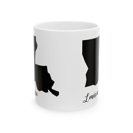 Louisana State Silhouette Ceramic Mug – 11oz    Item #64354