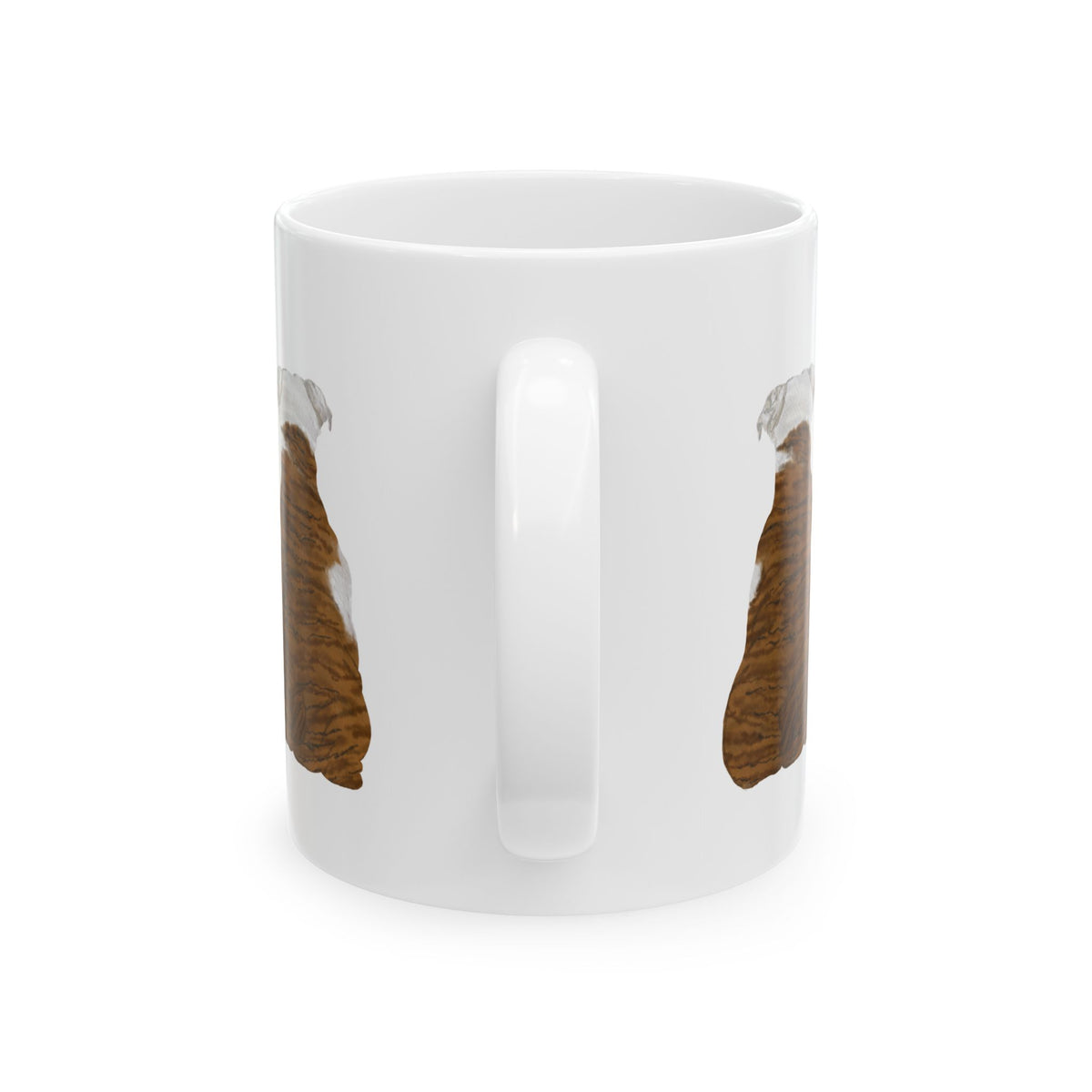 Dog Silhouette Mug – Back View Ceramic Coffee Cup 11oz    Item #733616