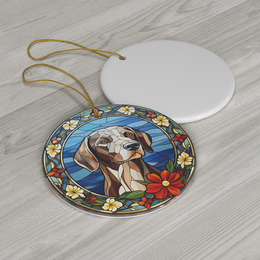 Christmas Dog Ceramic Ornament         Item #708617 - Buckshot's Bargain Barn