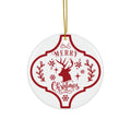 Merry Christmas Ceramic Disc Ornament          Item #1849184