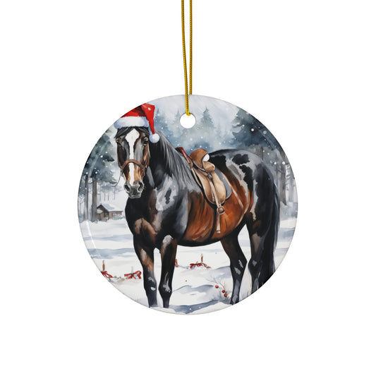 Ceramic Ornament - Horse Christmas      Item #6974359