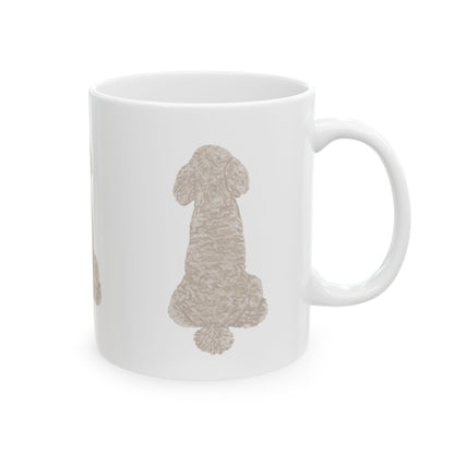 Dog Silhouette Mug – Back View Ceramic Coffee Cup 11oz    Item #658399
