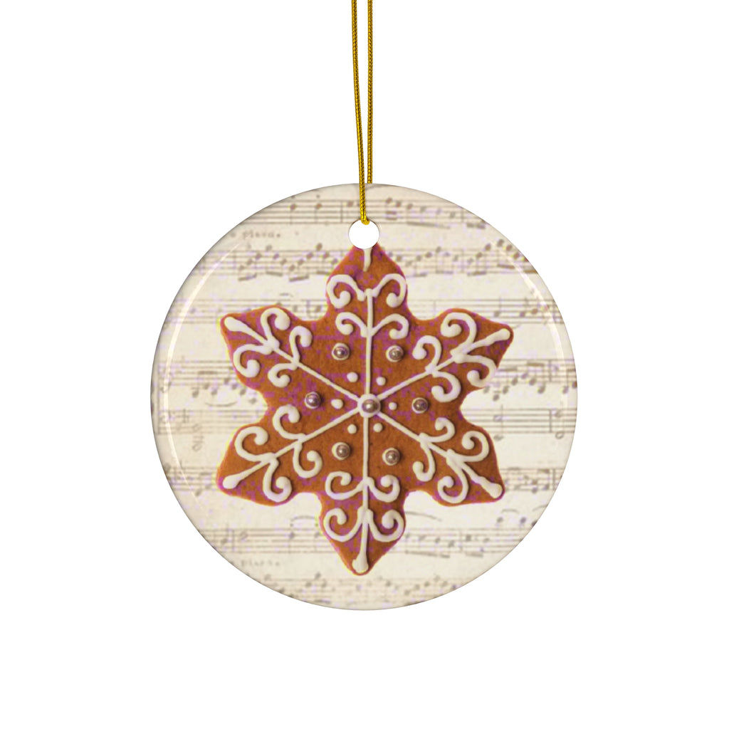Gingerbread Star Ceramic Ornament   Item #2597588 - Buckshot's Bargain Barn