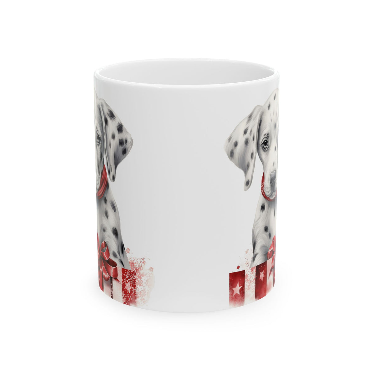 Dalmatian Dog Christmas Ceramic Mug 11oz    Item #637449