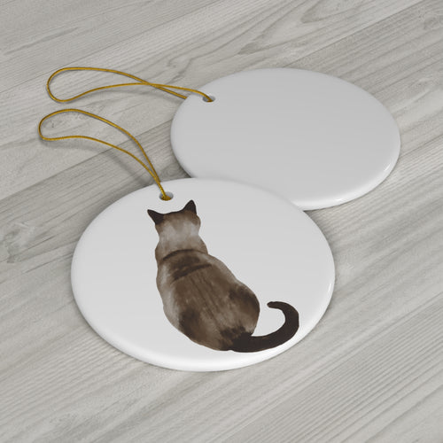 Cat Ceramic Ornament By Santa's Creations     Item #9441931 - Buckshot's Bargain Barn