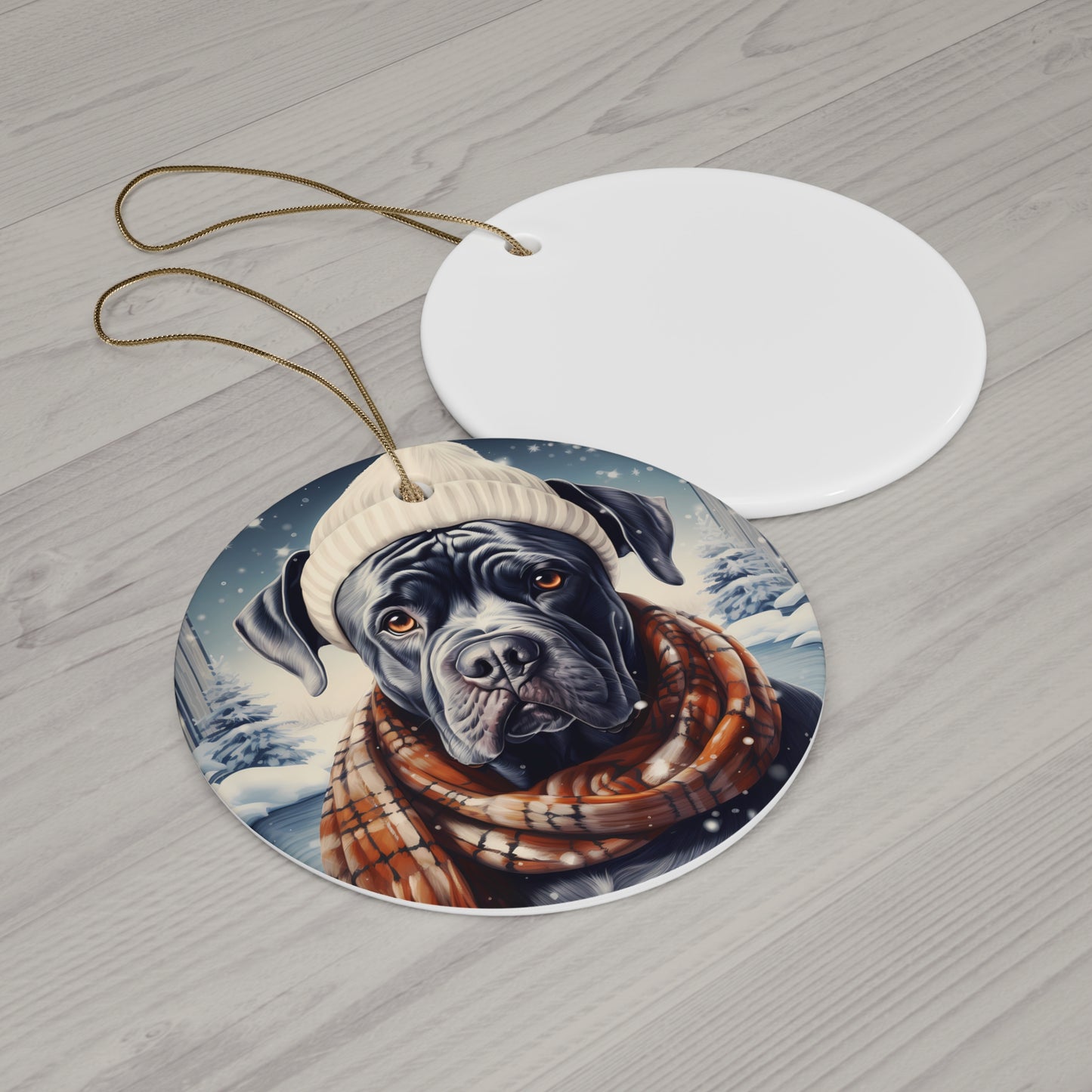 Dog Ceramic Disc Ornament           Item #5956212