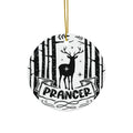 Prancer Ceramic Disc Ornament           Item #1250599