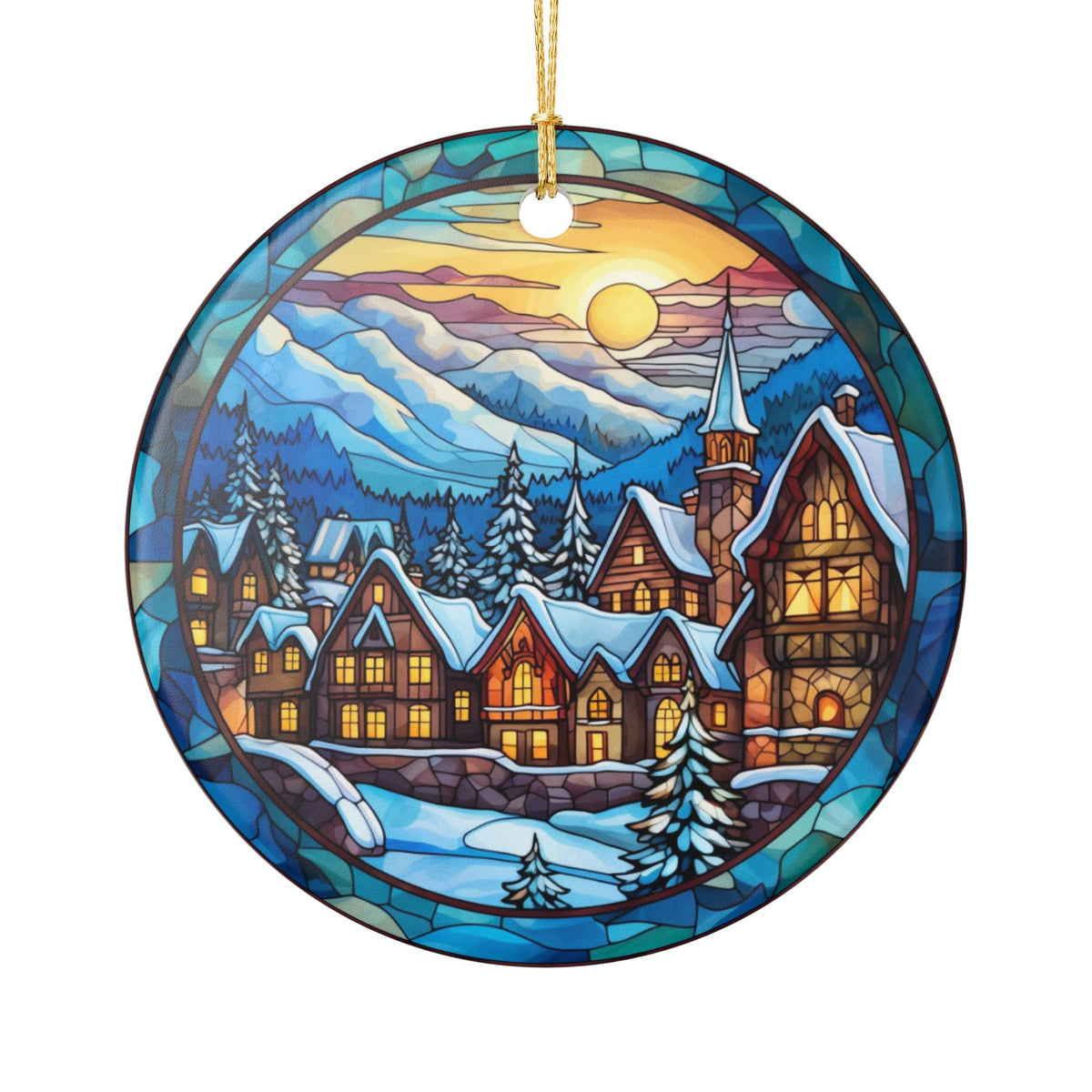 Winter Village Ceramic Ornament    Item #878822
