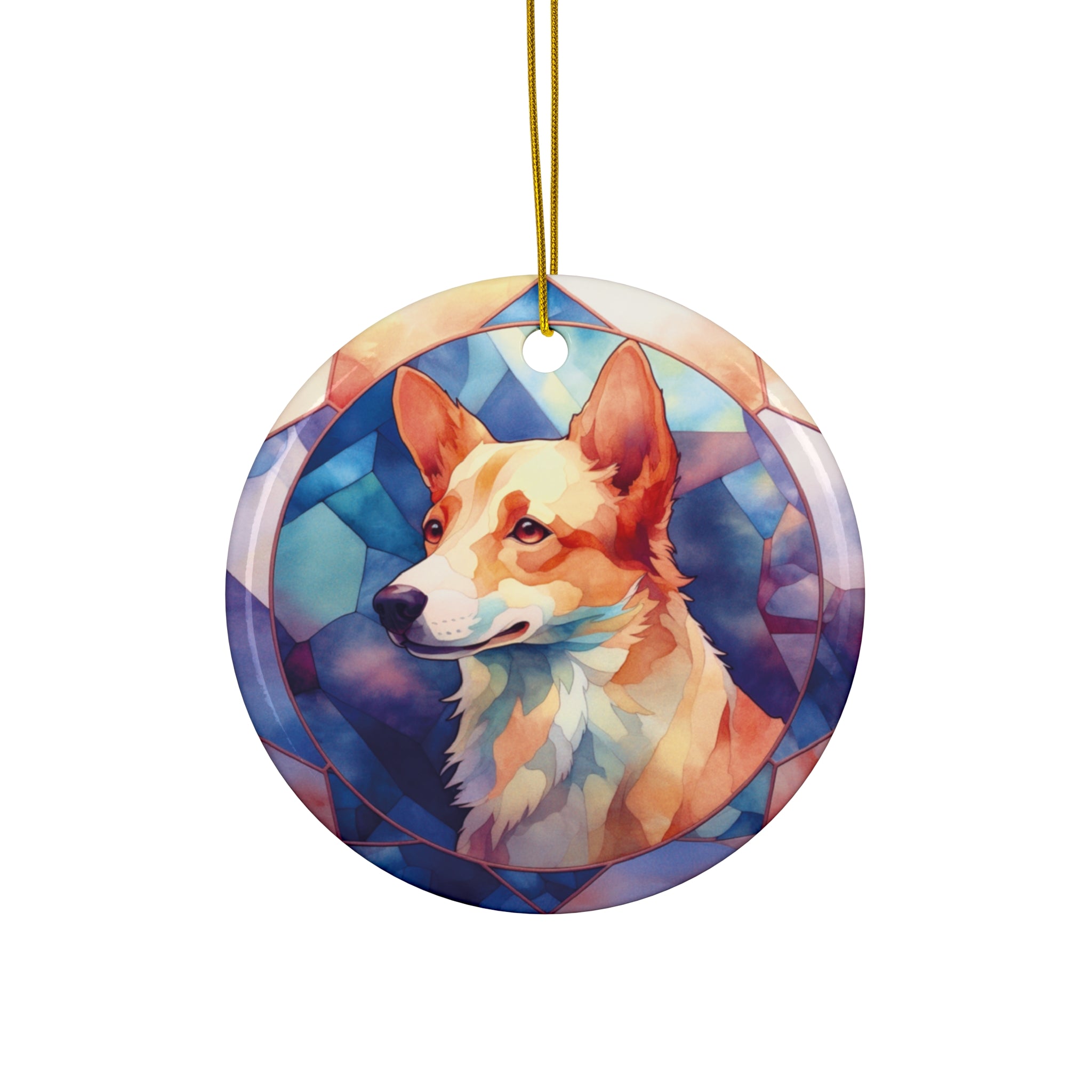 Dog Ceramic Disc Ornament         Item #597235