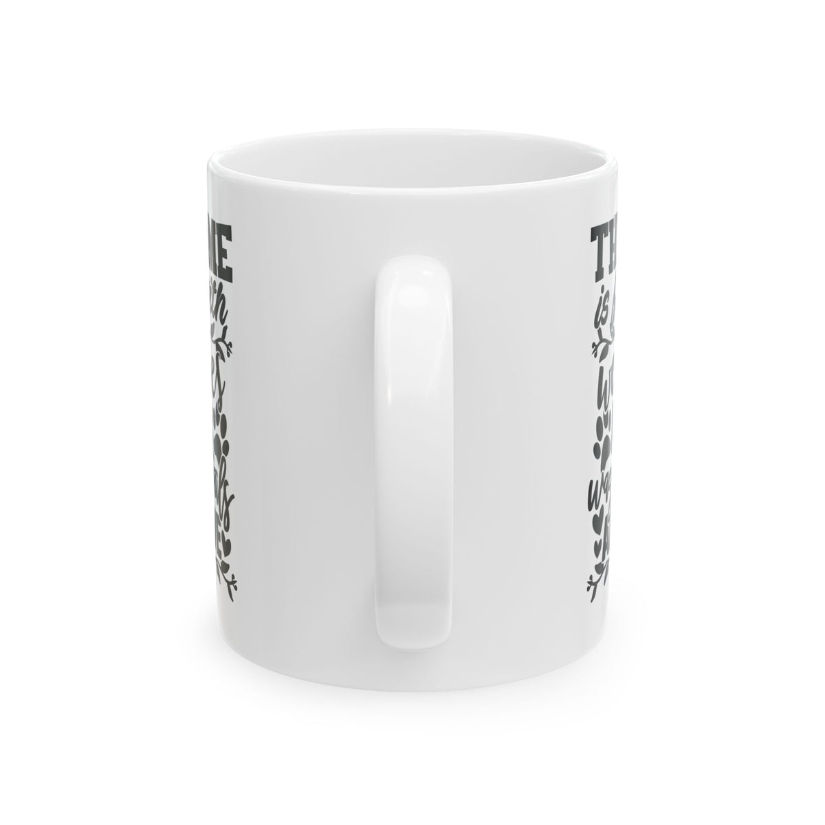 Pet Lover Ceramic Mug — “This Home is Filled With Wet Noses, Wagging Tails & Love” 11oz    Item #421195