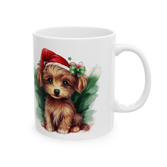 Festive Christmas Dog Ceramic Mug  11oz   Item #668206