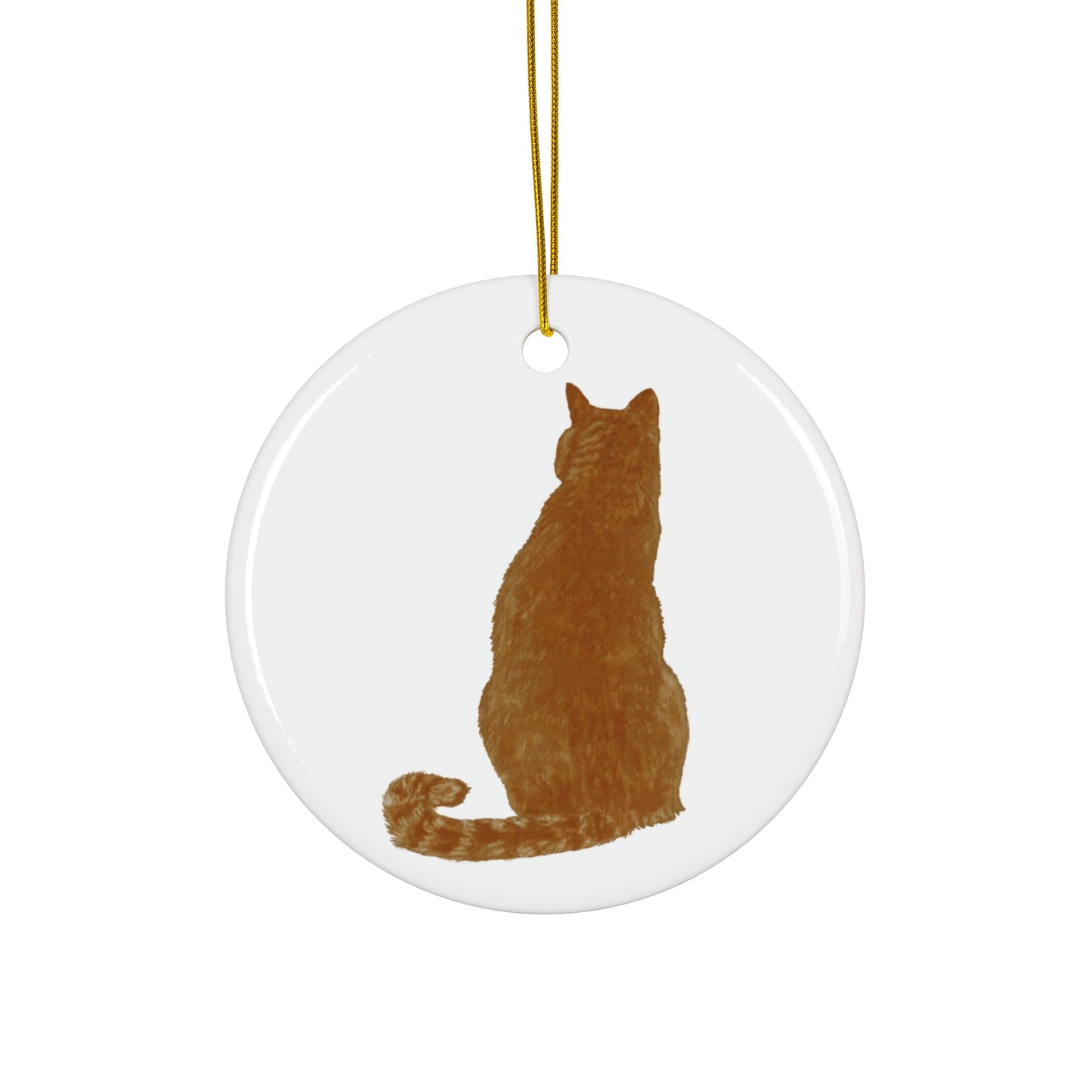 Cat Ceramic Disc Ornament        Item #2144935