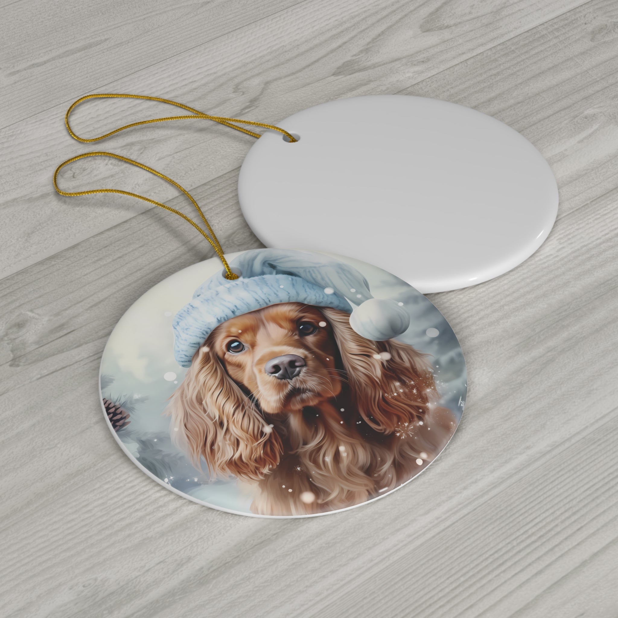 Dog Ceramic Disc Ornament         Item #2225729