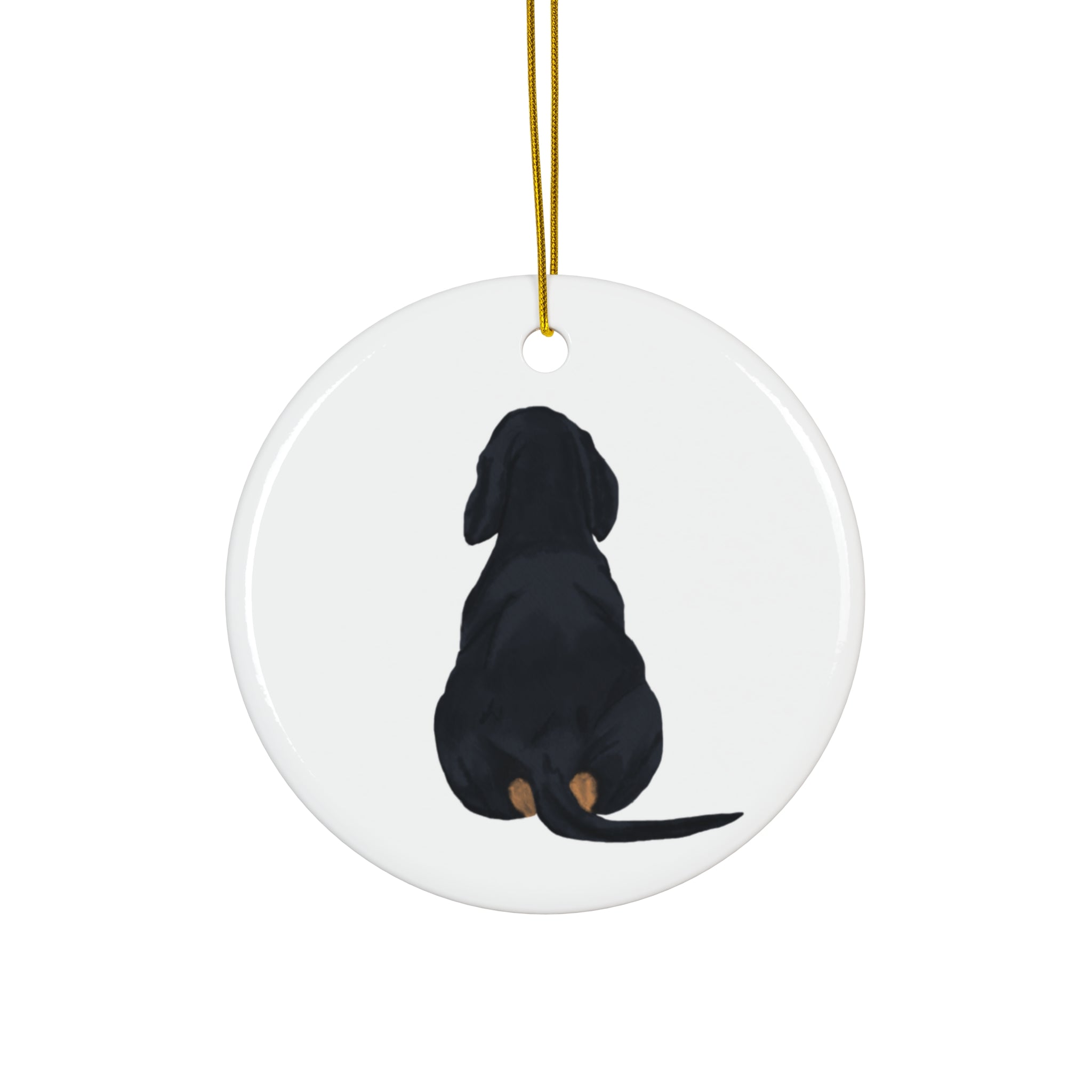 Dog Ceramic Disc Ornament         Item #927673