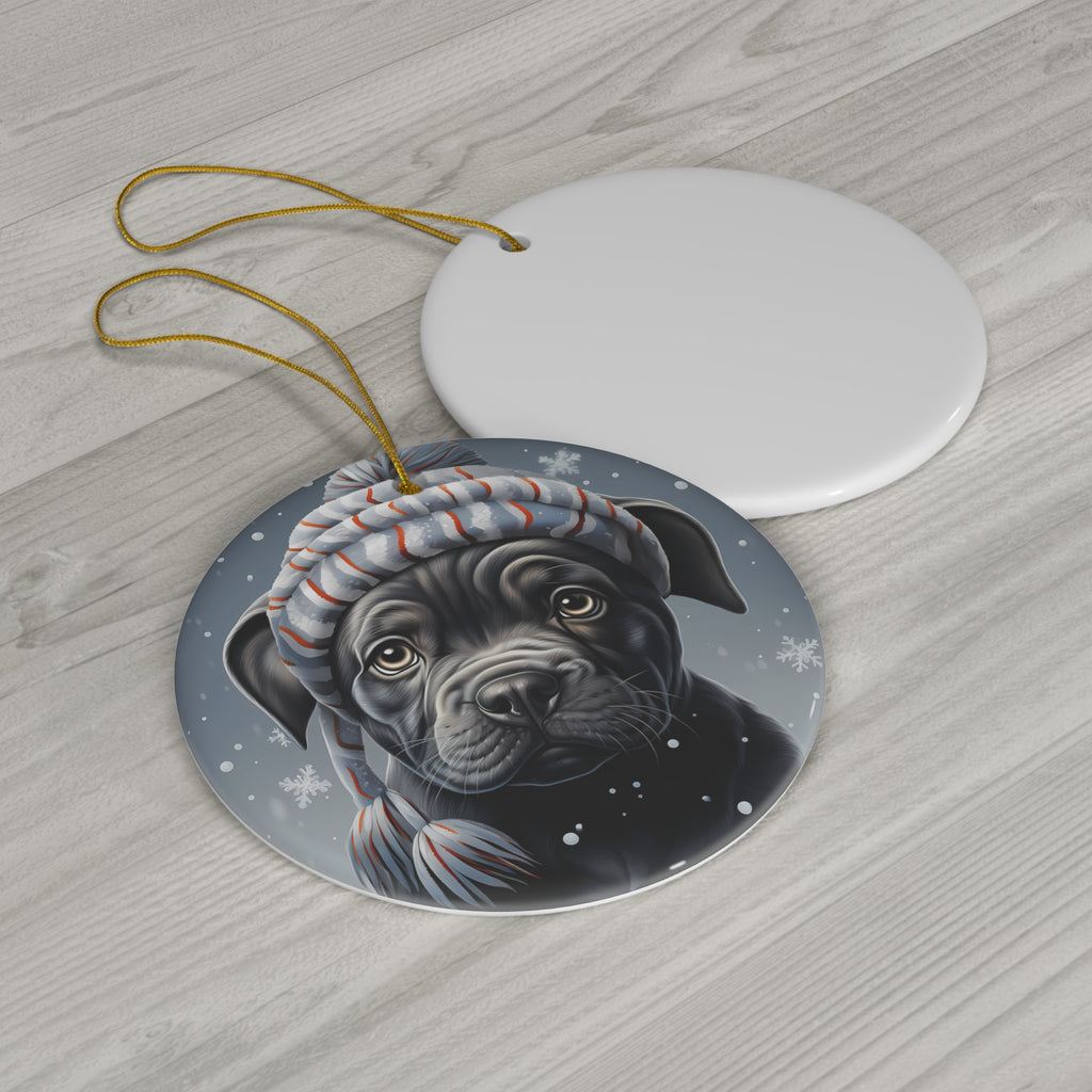 Dog Ceramic Disc Ornament           Item #6122223