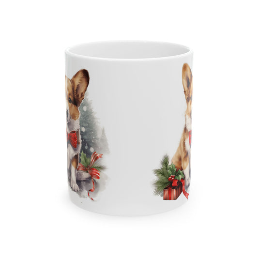 Festive Dog Christmas Ceramic Mug  11oz  Item #859767