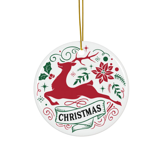 Christmas Ceramic Disc Ornament       Item #6861952