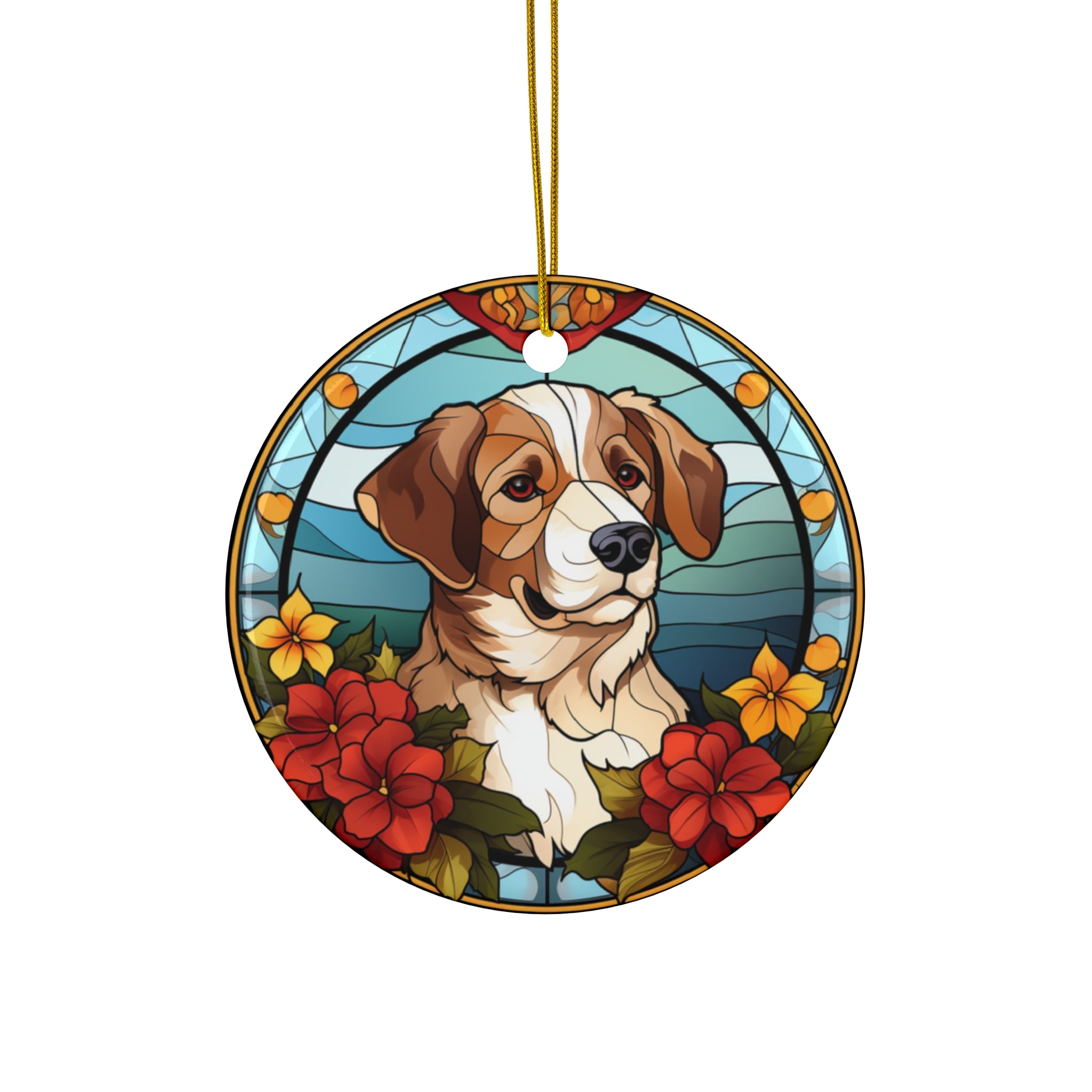Christmas Dog Ceramic Ornament           Item #7632157 - Buckshot's Bargain Barn