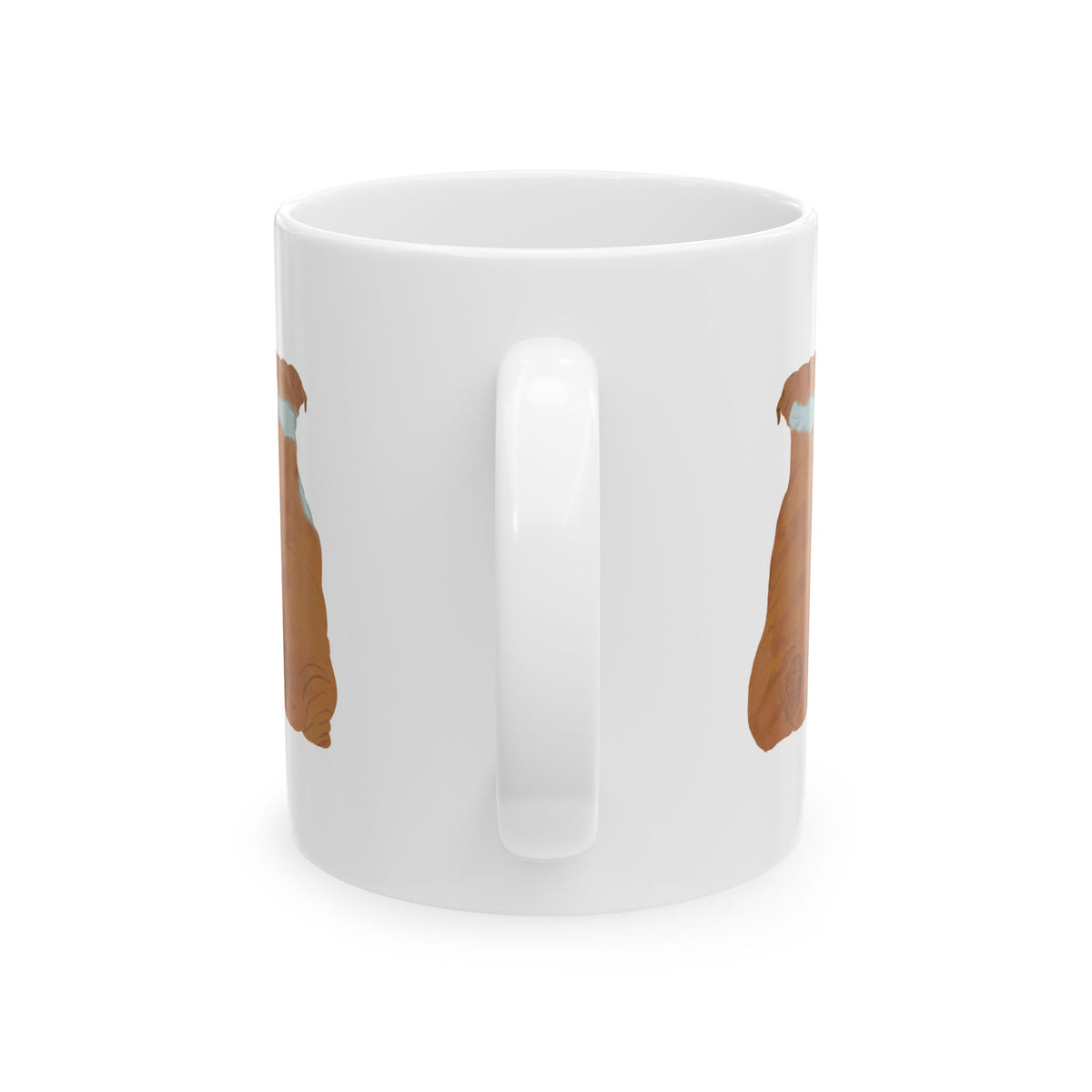 Dog Silhouette Mug – Back View Ceramic Coffee Cup 11oz    Item #29242