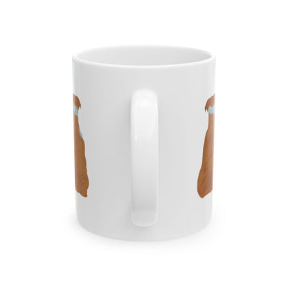 Dog Silhouette Mug – Back View Ceramic Coffee Cup 11oz    Item #29242