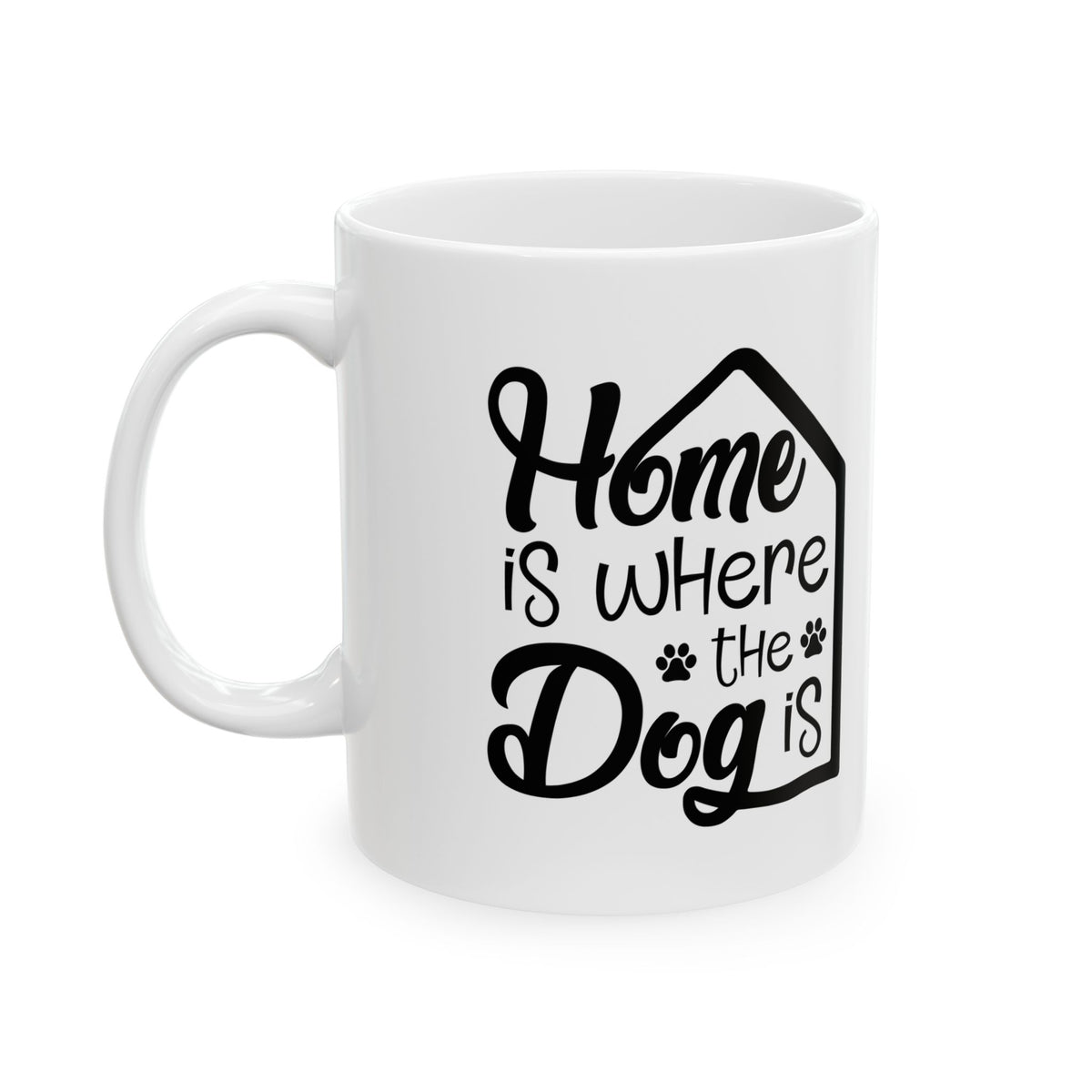 Home Is Where the Dog Is Ceramic Mug – Dog Lover Gift 11oz   Item #713074