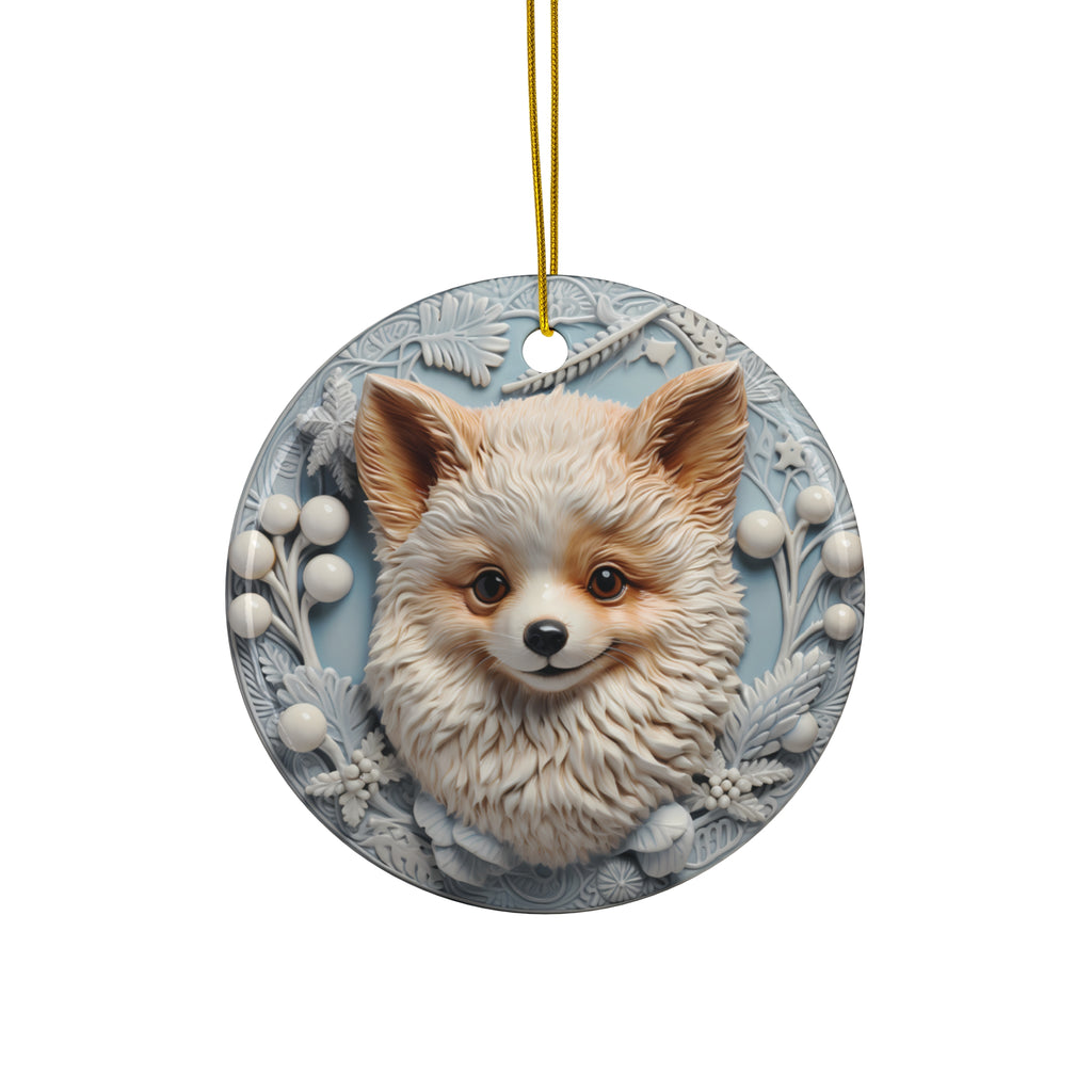 Dog Ceramic Disc Ornament         Item #3282047