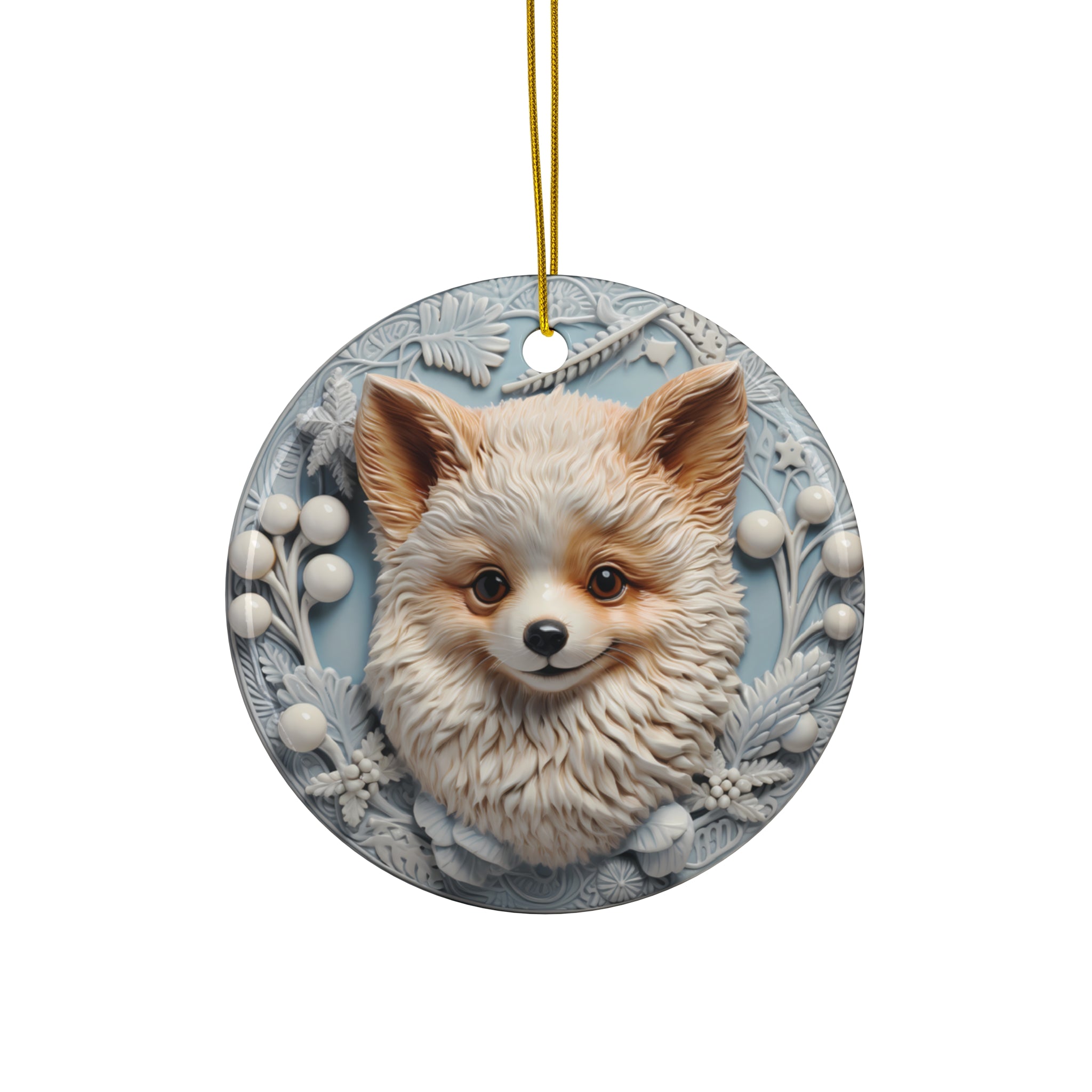 Dog Ceramic Disc Ornament         Item #3282047
