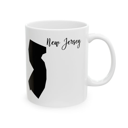 New Jersey State Silhouette Ceramic Mug – 11oz    Item #149904