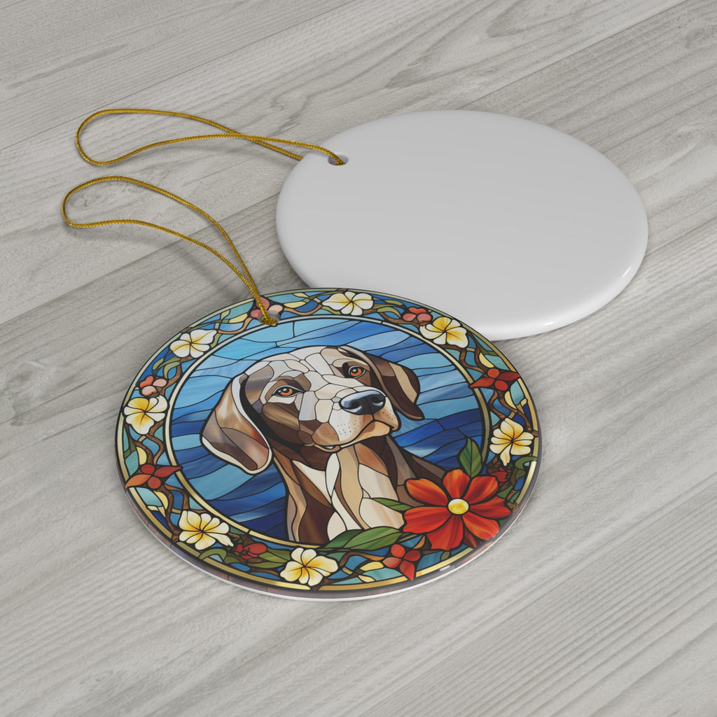 Dog Ceramic Disc Ornament          Item #4458487