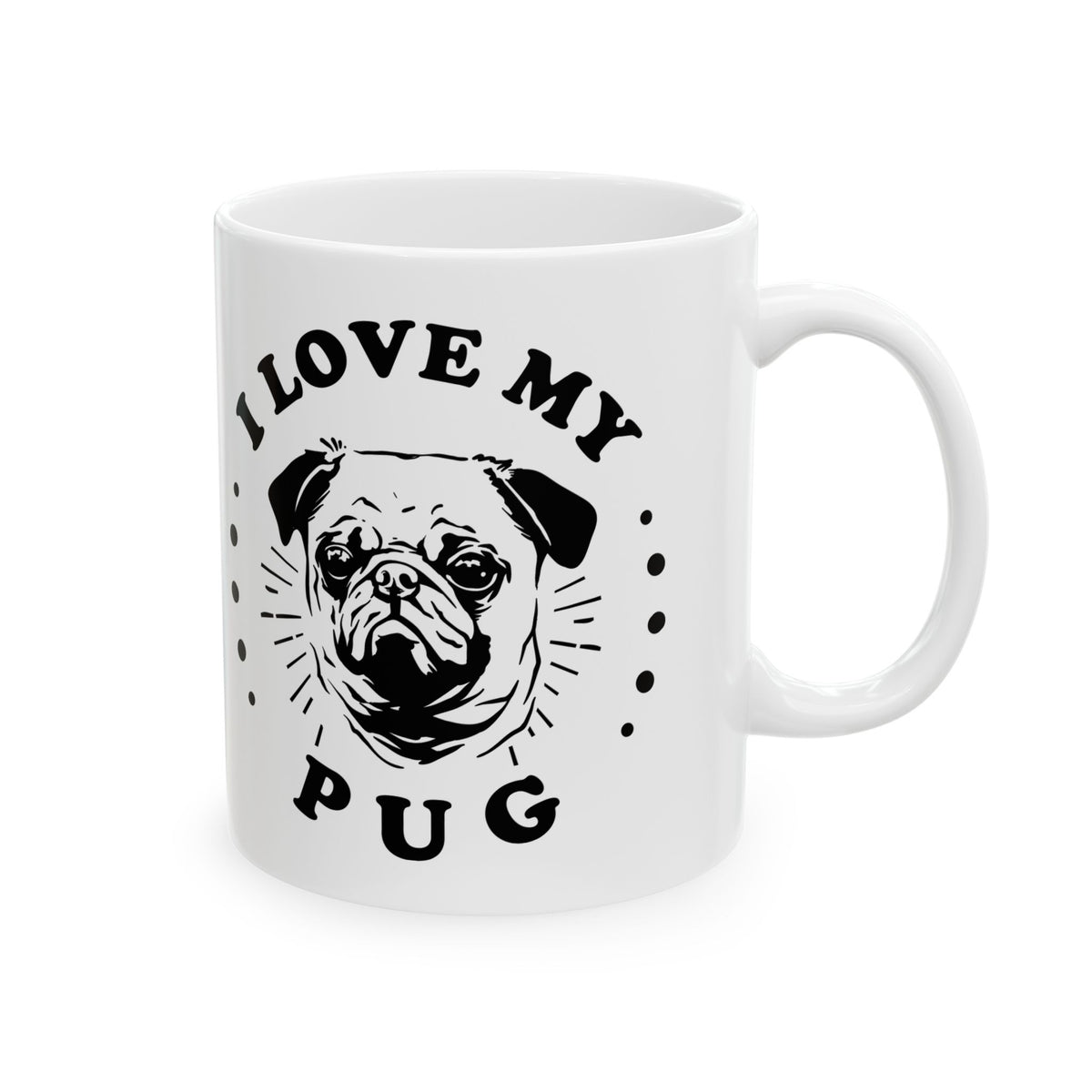Copy of Love Is A Four Legged Word Ceramic Mug — Pet Coffee Cup 11oz   Item #777953
