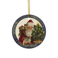 Santa Ceramic Disc Ornament           Item #2245228
