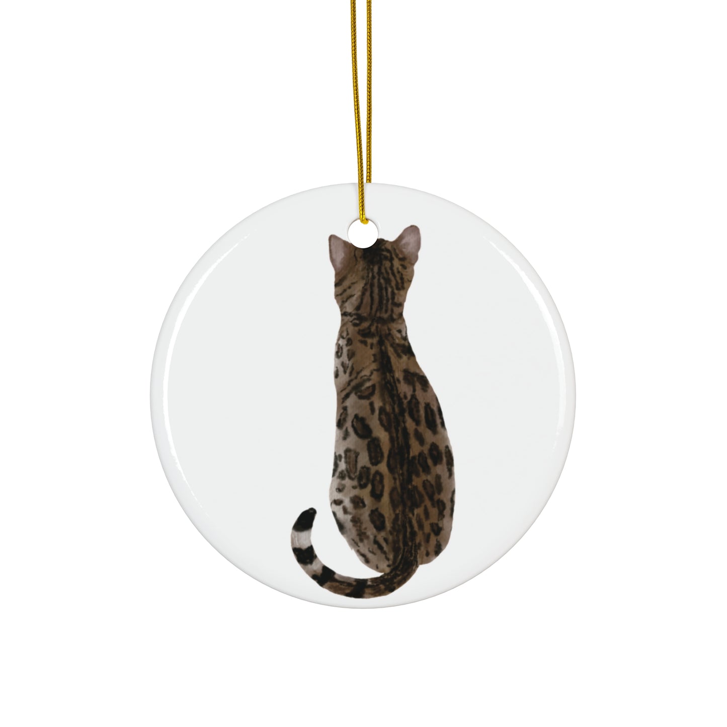 Cat Ceramic Disc Ornament       Item #6916481