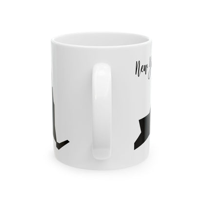 New York State Silhouette Ceramic Mug – 11oz    Item #925804