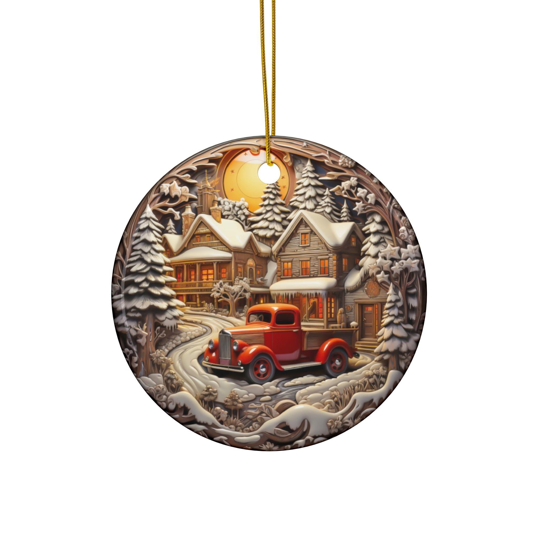 Truck Ceramic Disc Ornament      Item #9162182