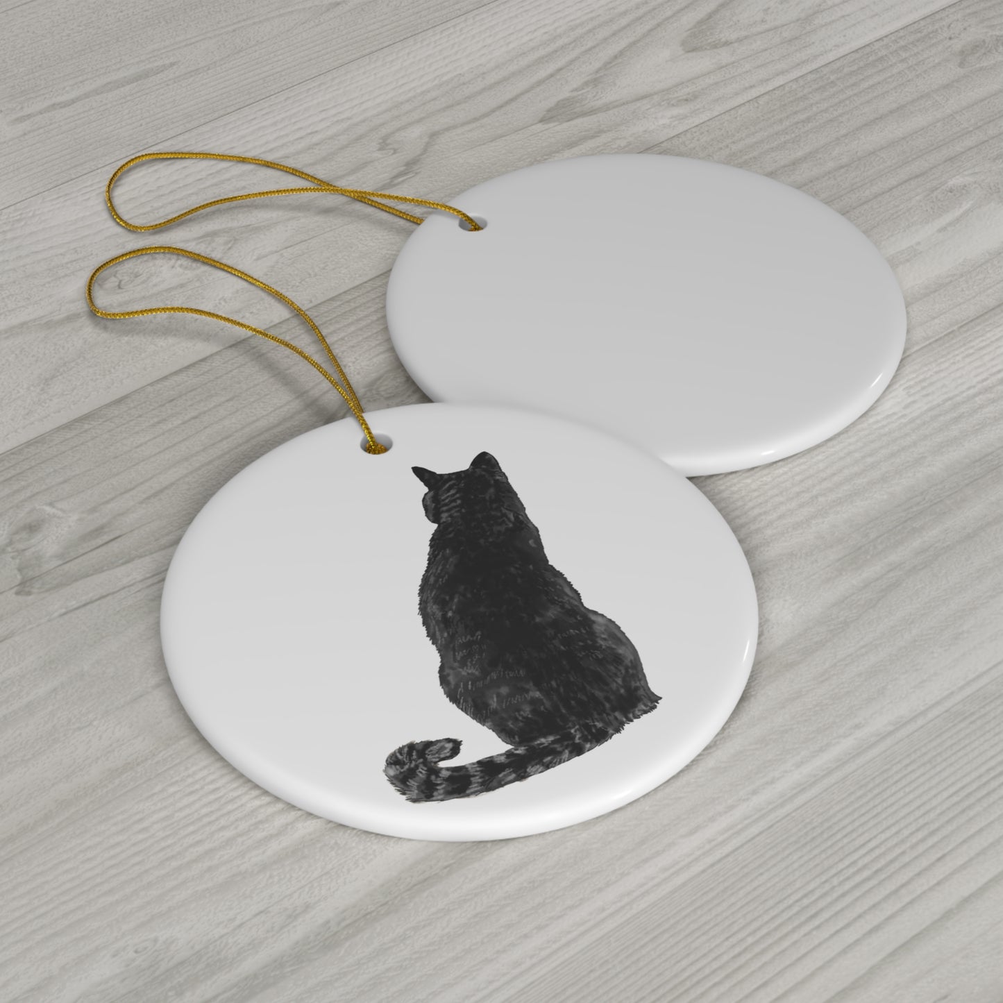 Cat Ceramic Ornament         Item #3652233