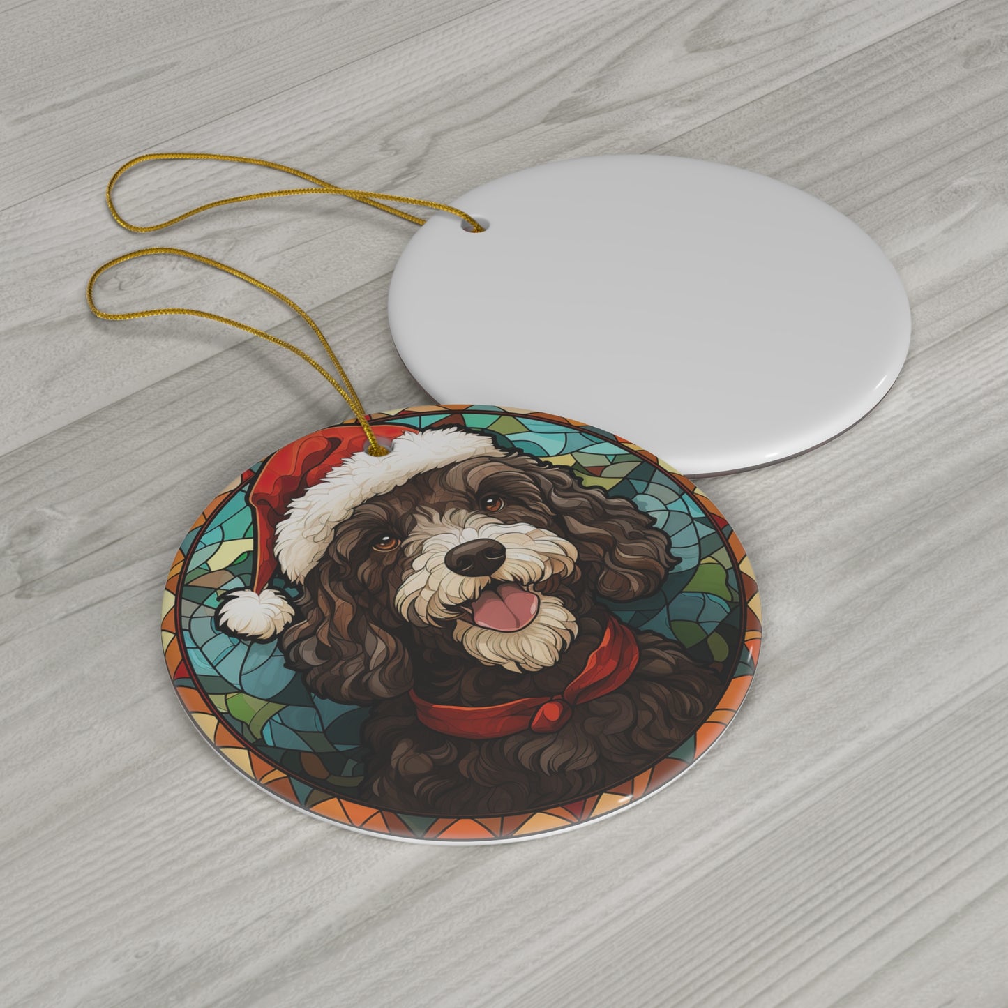 CERAMIC ORNAMENT - SPANISH WATER DOG           Item #4737529