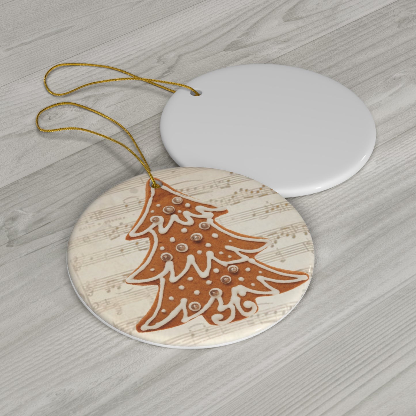 Christmas Tree Ceramic Disc Ornament       Item #5389208