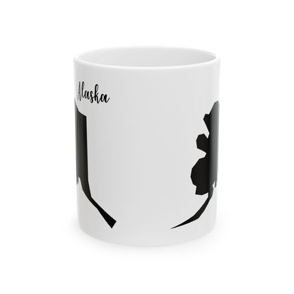 Alaska State Silhouette Ceramic Mug – 11oz    Item #770976