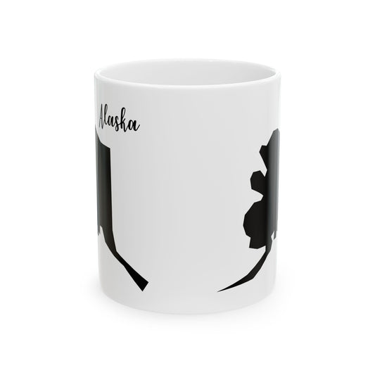 Alaska State Silhouette Ceramic Mug – 11oz    Item #770976
