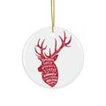 Reindeer Head Names Ceramic Disc Ornament       Item #9876592 - Buckshot's Bargain Barn