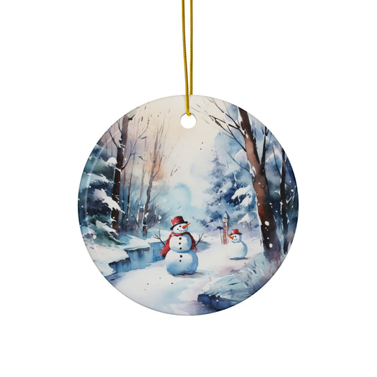 Ceramic Ornament - Snowman     Item #503543